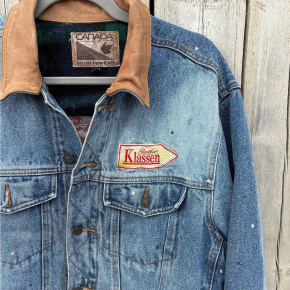 Vintage Canada Sportswear Denim Jacket – Distressed vibes Sz M - Picture 10 of 14